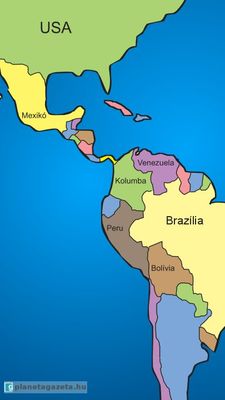 latin-amerika térkép dél-amerika