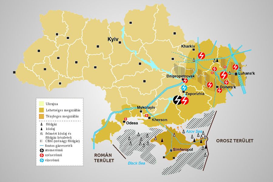 Kelet-Ukrajna energiahordozó lelőhelyei