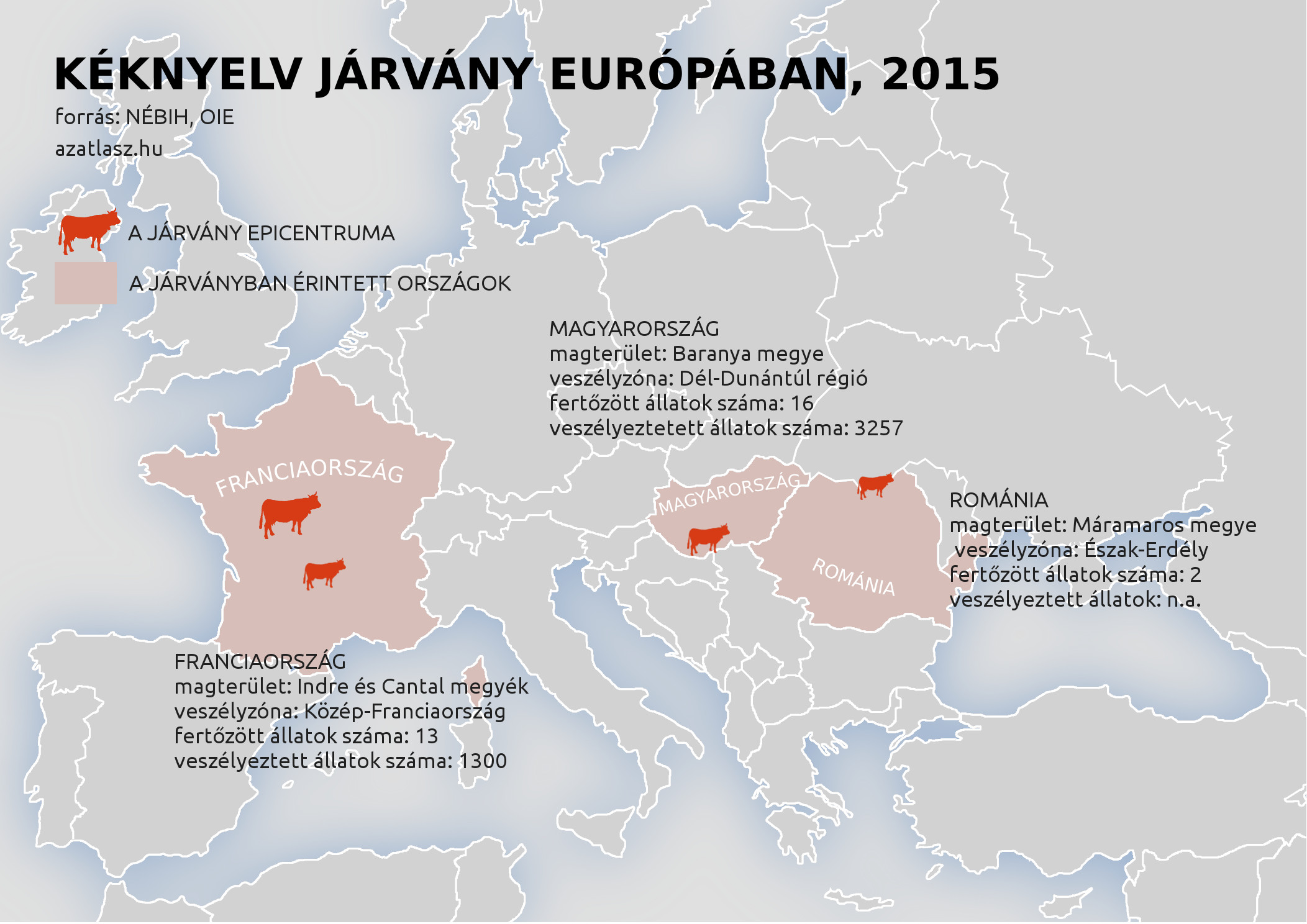 Kéknyelv járvány Európában, 2015