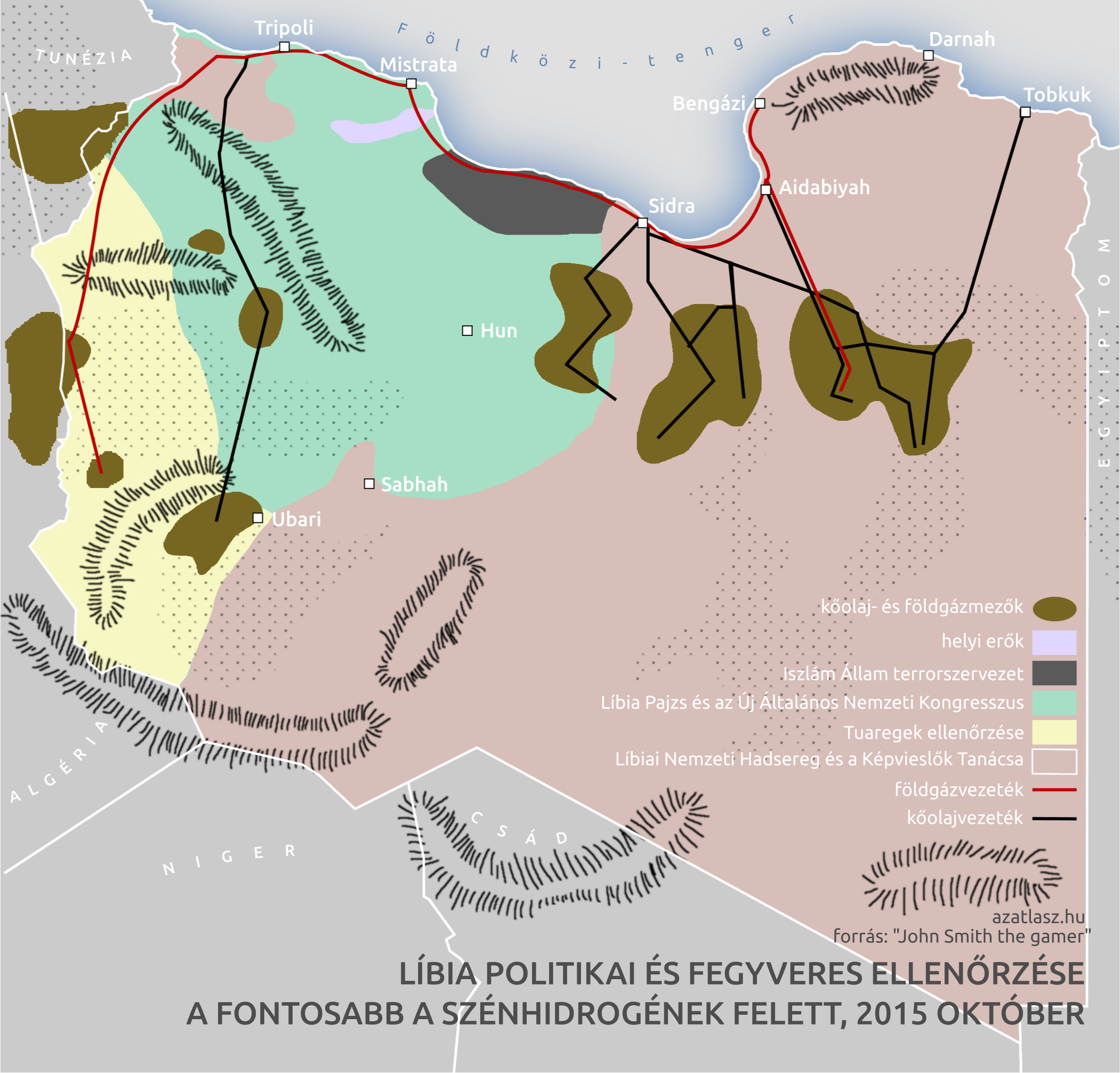líbia, polgárháború, terület, térkép, helyzet