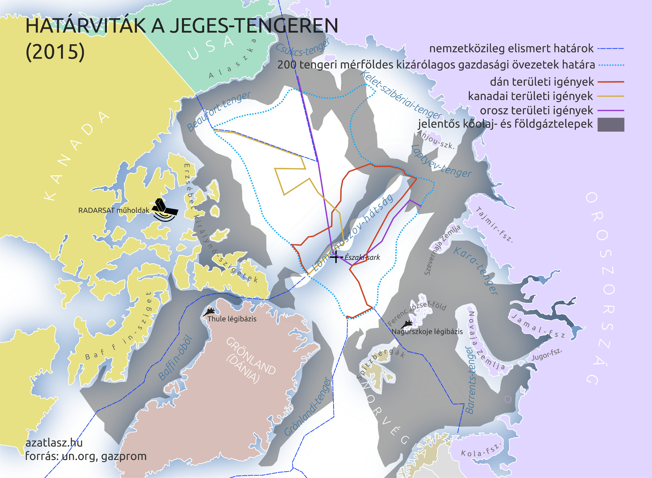 jeges tenger határvonalak olaj földgáz térkép