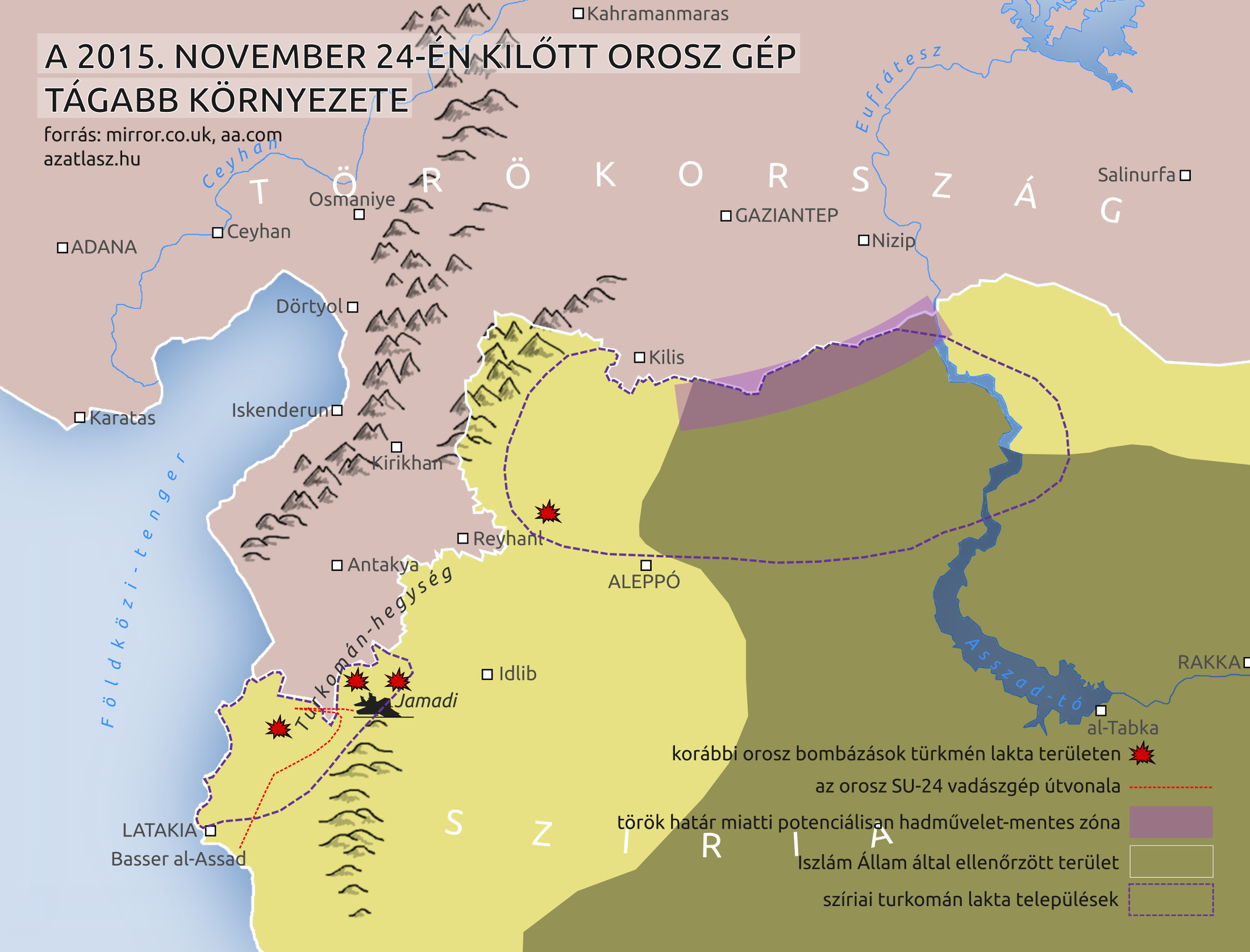 térkép törökország orosz vadászgép lelövése türkmének