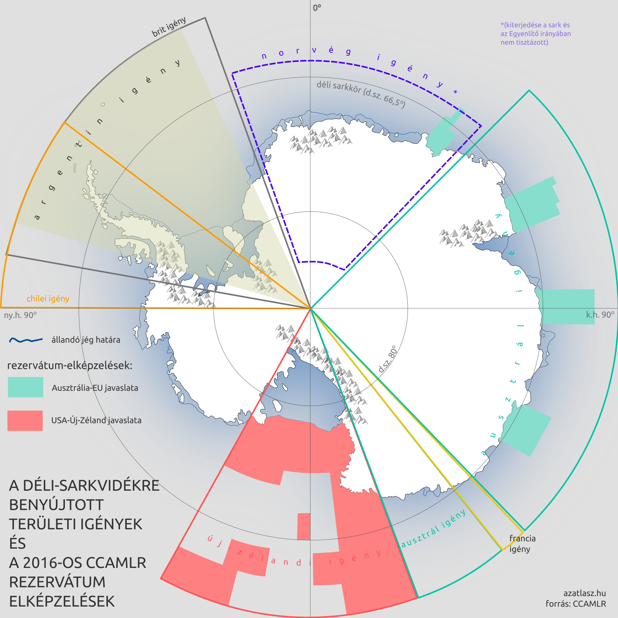 antarktisz térkép krill rezervátum ccamlr