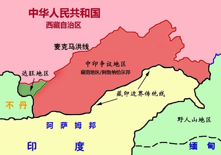 mcmahon chinese map